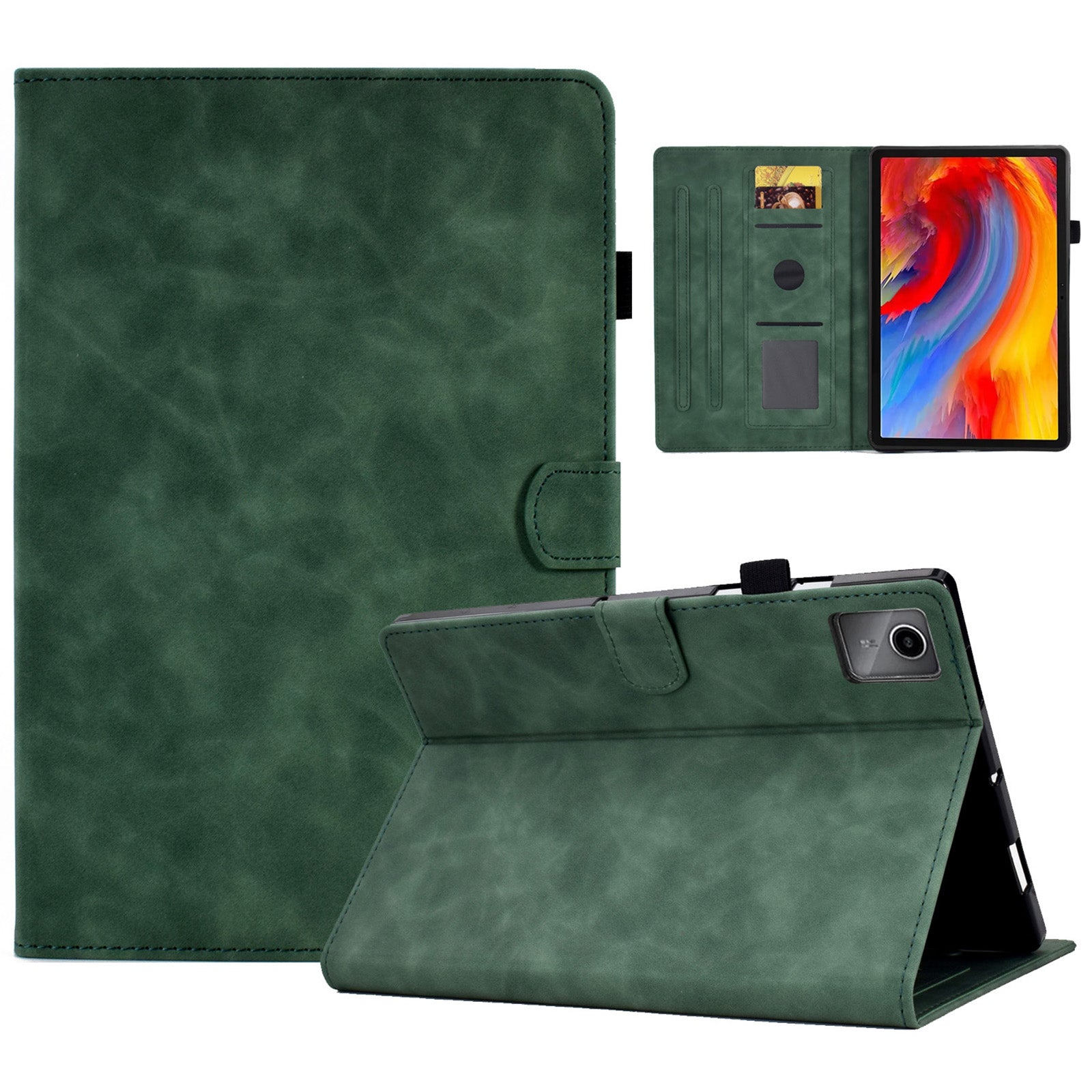 For Lenovo Tab M11 / Xiaoxin Pad 11 2024 Case Pattern Imprinted Card Holder Leather + TPU Protective Tablet Cover For Lenovo Tab M11 / Xiaoxin Pad 11 2024 Case Pattern Imprinted Card Holder Leather + TPU Protective Tablet Cover